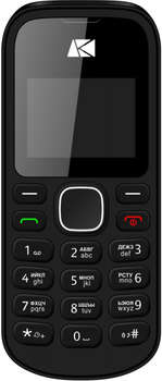 Сотовый телефон ARK Benefit U141 32Mb черный моноблок 2Sim 1.44" 68x98 GSM900/1800 MP3 FM microSD