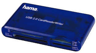 Аксессуар для ноутбука Hama USB2.0 H-55348 синий