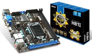 Материнская плата MSI H81I Soc-1150 Intel H81 2xDDR3 mini-ITX AC`97 8ch GbLAN+VGA+DVI+HDMI