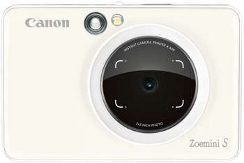 Фотокамера Canon Zoemini S белый 8Mpix microSDXC 30minF/Li-Ion (3879C006)