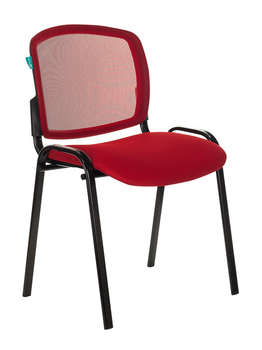 Кресло, стул БЮРОКРАТ Стул ВИКИ красный TW-35N TW-97N сетка/ткань на ножках металл черный