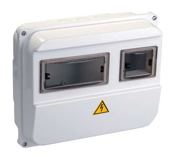 Шкаф электрический IEK Щит распределительный MSP103-1-55 ЩУРн-П 1/3 IP55 для установки счетчика навесной 270мм 110мм 224мм 400B 3мод. пластик IP55 белый