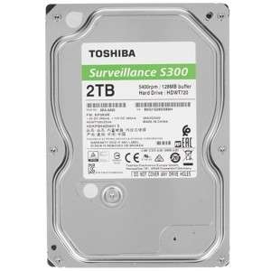 Жесткий диск HDD Toshiba HDWT720UZSVA 2TB Surveillance S300 {SATA 6.0Gb/s, 5400 rpm, 128Mb buffer, 3.5" для видеонаблюдения}