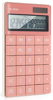 Калькулятор DELI настольный Nusign ENS041pink розовый 12-разр.