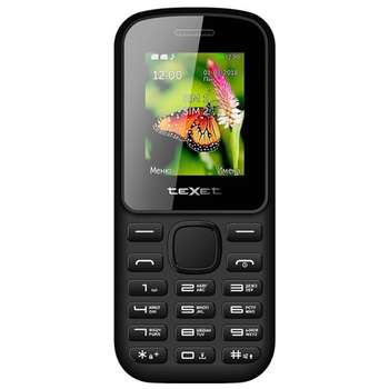 Смартфон TEXET TM-130 Мобильный телефон цвет черный-красный