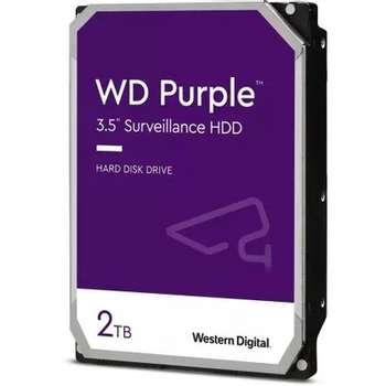 Жесткий диск HDD Western Digital 2TB WD Purple  {Serial ATA III, 5400- rpm, 256Mb, 3.5"}