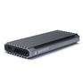 Бокс для HDD Gembird EEM2-SATA-3 Внешний корпус USB 3.1 для M2 SATA порт Type-С, RGB подсветка, металл, серебристый