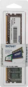 Оперативная память Patriot DDR3 4Gb 1600MHz PSD34G16002 RTL PC3-12800 CL11 DIMM 240-pin 1.5В