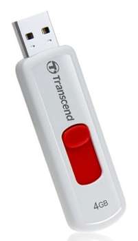 Flash-носитель Transcend 4Gb JetFlash 530 TS4GJF530 USB2.0 белый/красный