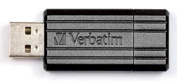 Flash-носитель Verbatim 32Gb PinStripe 49064 USB2.0 черный
