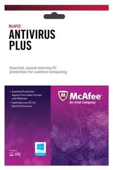 Антивирус MCAFEE Ативирусное AntiVirus Plus 2013 Intel Original