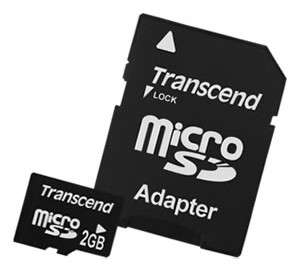 Карта памяти Transcend Флеш карта microSD 2 Gb