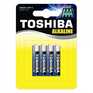 Аккумуляторная батарея Toshiba LR03 4/card 1шт