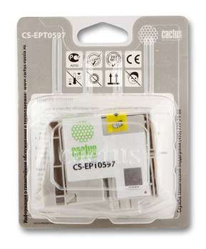 Струйный картридж CACTUS CS-EPT0597 серый для Epson Stylus Photo R2400