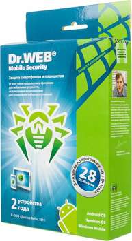 Антивирус Dr.web ПО Mobile Security 2 devices 2 years