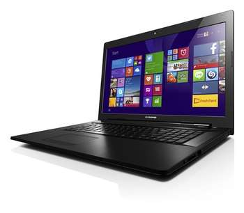 Ноутбук Lenovo IdeaPad G7080 Pentium 3805U/4Gb/500Gb/DVD-RW/Intel HD Graphics/17.3"/HD+ /Linux/black/WiFi/BT/Cam/2800mAh
