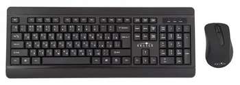 Комплект (клавиатура+мышь) Oklick 260M клав:черный мышь:черный USB беспроводная