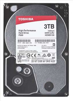 Жесткий диск HDD Toshiba SATA-III 3Tb HDWD130UZSVA P300 64Mb 3.5"