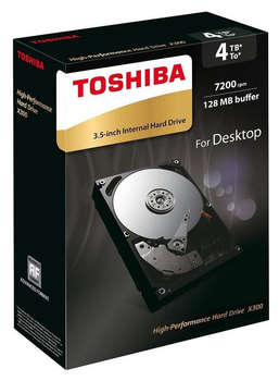 Жесткий диск HDD Toshiba SATA-III 4Tb HDWE140EZSTA X300 128Mb 3.5" Rtl