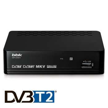 Спутниковый ресивер BBK Ресивер DVB-T2  SMP123HDT2 черный