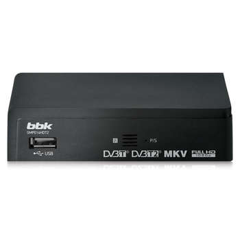 Спутниковый ресивер BBK DVB-T2  SMP014HDT2 темно-серый