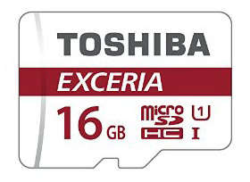 Карта памяти Toshiba Флеш карта microSDHC 16Gb Class10  THN-M302R0160EA M302 + adapter