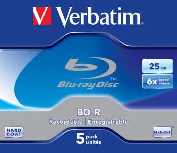 Оптический диск Verbatim BD-R 25Gb 6x Jewel case 43715