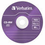 Оптический диск Verbatim CD-RW 700Mb 12x Slim case