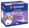 Оптический диск Verbatim DVD+R 4.7Gb 16x Jewel case 43508