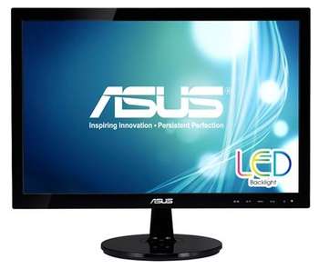 Монитор ASUS VS197DE 18.5" Wide LED monitor, 16:9, 1366 x 768, 5ms, 200 cd/m2 , 50 M :1, 90°, D-Sub, Kensington Lock, Slim Design, VESA 75x75 mm, Energy Star®, black