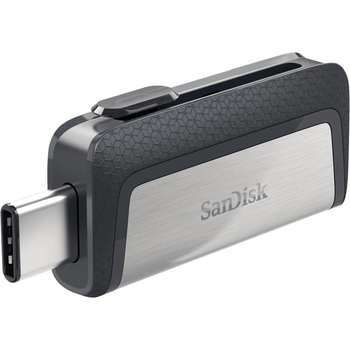 Flash-носитель SanDisk Флеш Диск 64Gb Ultra Dual SDDDC2-064G-G46 USB3.0 серый/узор