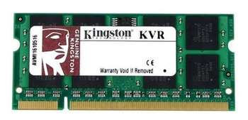 Оперативная память Kingston SODIMM 1GB 800MHz DDR2 Non-ECC CL6