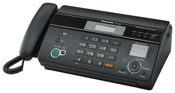 Факс Panasonic имильный аппарат  на термобумаге/ Дисплей - есть, АОН - есть, цвет - черный