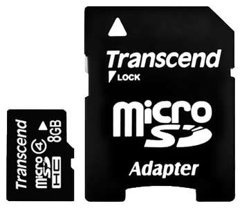 Карта памяти Transcend 8GB HC Card Class 4