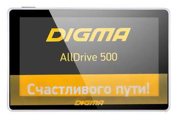 GPS-навигатор Digma Навигатор Автомобильный GPS  ALLDRIVE 500 5" 480x272 4Gb microSD черный Navitel