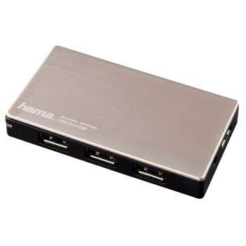 Маршрутизатор Hama Разветвитель USB 3.0 UltraActive 4порт. серебристый