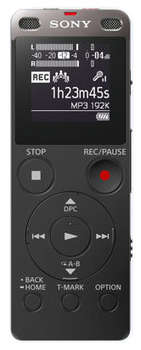 Диктофон Sony Цифровой  ICD-UX560 4Gb черный
