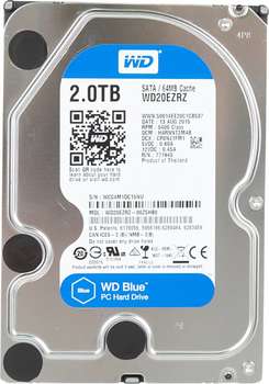 Жесткий диск HDD WD Original SATA-III 2Tb 20EZRZ Blue 64Mb 3.5"