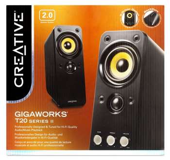 Акустическая система Creative GigaWorks T20 series II 2.0 черный 28Вт