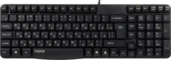 Комплект (клавиатура+мышь) Rapoo N1850 клав:черный мышь:черный USB