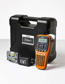 Принтер специализированный Brother P-touch PT-E100VP переносной оранжевый/черный