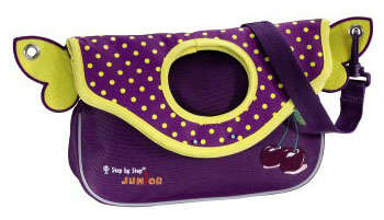 Школьный рюкзак STEP BY STEP детская Junior Alpbag Girls Purple cherry полиэстер фиолетовый/желтый