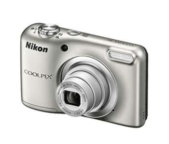 Фотокамера NIKON Фотоаппарат цифровой  A10 серебристый, 16Mpx CCD, zoom 5x, HD720, экран 2.6'', 2xAA A10/Silver