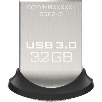 Flash-носитель SanDisk 32Gb Ultra Fit SDCZ43-032G-GAM46 USB3.0 черный