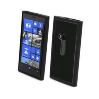 Аксессуар для смартфона MUVIT Чехол Bimat для Nokia Lumia 920 + пленка на экран черный контур MUBMC0024