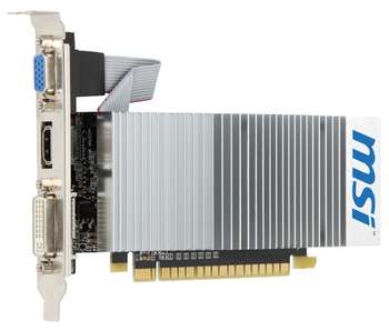 Видеокарта MSI VGA  NVIDIA GeForce 210 589MHz, 512Mb  DDR3 1GHz64 bit, PCI-Ex16, 1xDVI, 1xHDMI, 1xD-SUB N210-TC1GD3H/LP