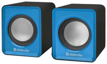 Акустическая система DEFENDER #1 Акустическая 2.0 система SPK 22 синий, 5 Вт, питание от USB