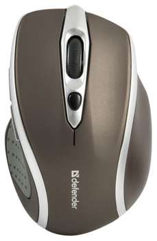 Мышь DEFENDER Safari MM-675 коричневый,6кнопок, 800-1600dpi USB 52678