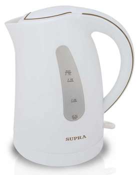 Чайник/Термопот SUPRA KES-1721 1.7л. 2200Вт белый/вишневый