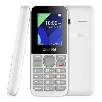 Сотовый телефон ALCATEL Мобильный телефон  1054D белый моноблок 2Sim 1.8" 128x160 BT GSM900/1800 GSM1900 FM microSD max32Gb